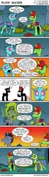 Size: 975x3540 | Tagged: artist:pony-berserker, blood, blood bag, changedling, changedling oc, changeling, changeling oc, comic, derpibooru import, disguise, disguised changeling, drinking, drinking blood, hard hat, i can't believe it's not idw, oc, oc:berzie, oc:dopple, oc:slipstream, safe, shapeshifting, unofficial characters only
