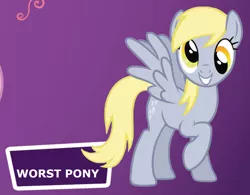 Size: 1364x1065 | Tagged: safe, derpibooru import, edit, derpy hooves, pegasus, pony, ultimate guide, abuse, background pony strikes again, blatant lies, derpybuse, downvote bait, female, looking at you, meme, op isn't even trying anymore, solo, worst pony