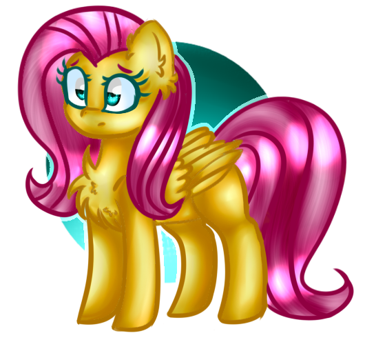 Size: 530x509 | Tagged: safe, artist:magicalrainbow360, derpibooru import, fluttershy, pegasus, pony, chest fluff, cute, female, mare, shyabetes, simple background, solo, transparent background
