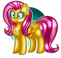 Size: 530x509 | Tagged: safe, artist:magicalrainbow360, derpibooru import, fluttershy, pegasus, pony, chest fluff, cute, female, mare, shyabetes, simple background, solo, transparent background