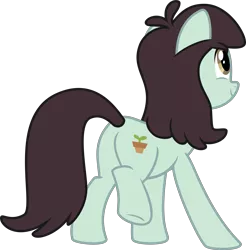 Size: 3000x3048 | Tagged: safe, artist:sollace, derpibooru import, sprout greenhoof, pony, grannies gone wild, .svg available, belle sprout, cute, las pegasus resident, looking away, plot, simple background, smiling, solo, transparent background, vector