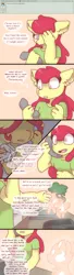 Size: 2124x7854 | Tagged: anthro, apple bloom, artist:synnibear03, comic:ponytale, derpibooru import, female, oc, oc:konji, oc:ponytale apple bloom, oc:ponytale sunset, safe, sunset shimmer, unofficial characters only