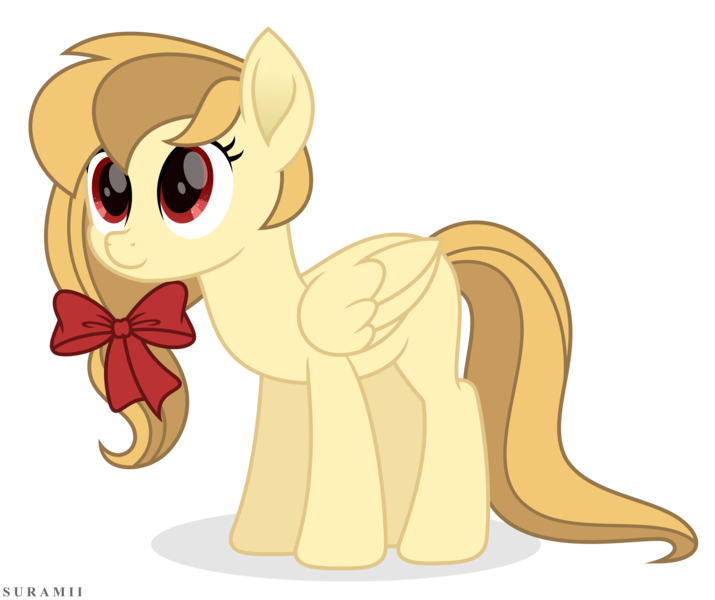 Size: 6471x5427 | Tagged: safe, artist:suramii, derpibooru import, oc, oc:alice goldenfeather, pegasus, pony, absurd resolution, cute, female, mare, movie accurate, ocbetes, simple background, smiling, solo, transparent background