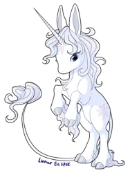 Size: 400x532 | Tagged: safe, artist:a-lunar-eclipse, deleted from derpibooru, derpibooru import, ponified, pony, amalthea, simple background, solo, the last unicorn, transparent background