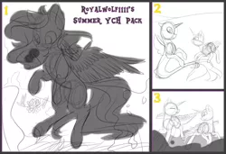 Size: 664x455 | Tagged: artist:royalwolf1111, commission, derpibooru import, safe, sketch, ych pack, your character here