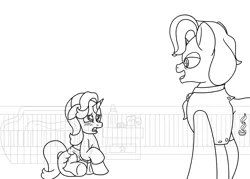 Size: 1400x1000 | Tagged: adult foal, artist:spritepony, baby bottle, bed, bedroom, blushing, candle, caught, derpibooru import, diaper, diaper fetish, fetish, firelight, pacifier, poofy diaper, sketch, starlight glimmer, starlight's bedroom, suggestive, the parent map, wip