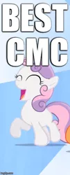 Size: 290x720 | Tagged: best pony, bronybait, cropped, derpibooru import, edit, edited screencap, flight to the finish, hearts as strong as horses, image macro, meme, opinion, safe, screencap, sweetie belle