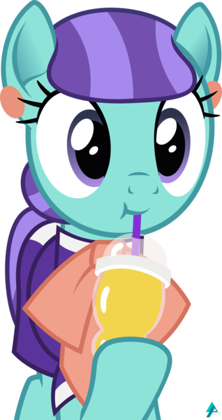 Size: 1600x3022 | Tagged: safe, artist:arifproject, derpibooru import, mixed berry, pony, the parent map, :t, bow, clothes, cute, cuteaberry, dress, drinking, drinking straw, ear piercing, earring, female, hoof hold, jewelry, mare, piercing, simple background, smoothie, solo, transparent background, vector