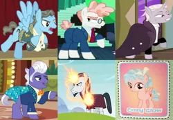 Size: 2202x1536 | Tagged: safe, derpibooru import, edit, official, screencap, chancellor neighsay, cozy glow, gladmane, svengallop, wind rider, zesty gourmand, earth pony, pegasus, pony, unicorn, rarity investigates, school daze, school raze, season 8, spice up your life, the mane attraction, viva las pegasus, spoiler:s08, antagonist, cropped, female, filly, glowing horn, irredeemable, magazine, magic, male, mare, stallion