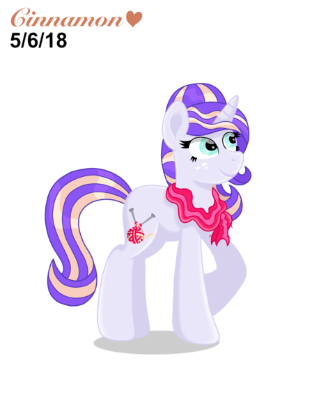 Size: 3281x4096 | Tagged: safe, artist:cinnamon-swirls, derpibooru import, oc, oc:cross-stitch clarity, unofficial characters only, pony, unicorn, clothes, magical lesbian spawn, offspring, parent:applejack, parent:rarity, parents:rarijack, raised hoof, scarf, simple background, solo, transparent background