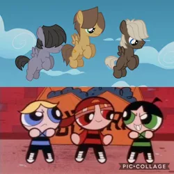 Size: 1800x1800 | Tagged: boy bullies, comparison, derpibooru import, dumbbell, hoops, quarterback, safe, score, the powerpuff girls, the rowdyruff boys