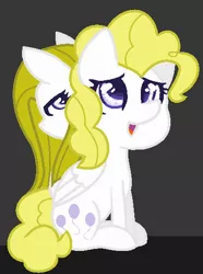 Size: 388x522 | Tagged: safe, artist:yumigatchi, derpibooru import, surprise, pony, duality, sitting, surprisamena