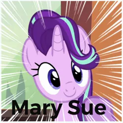 Size: 720x720 | Tagged: safe, derpibooru import, edit, edited screencap, screencap, starlight glimmer, pony, unicorn, the crystalling, abuse, background pony strikes again, cropped, downvote bait, drama, exploitable meme, glimmerbuse, here we go again, mary sue, meme, solo, speed lines, starlight drama