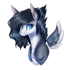 Size: 1651x1637 | Tagged: artist:sofienriquez, bust, derpibooru import, dracony, female, hybrid, oc, oc:monogy, portrait, safe, simple background, solo, transparent background