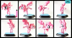 Size: 4696x2479 | Tagged: safe, artist:prodius, derpibooru import, pinkie pie, earth pony, pony, craft, female, figurine, irl, mare, photo, sculpey, sculpture, solo, standing, standing on one leg, traditional art