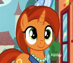 Size: 1200x1032 | Tagged: cropped, cute, derpibooru import, female, grin, mare, safe, screencap, smiling, solo, stellarbetes, stellar flare, the parent map