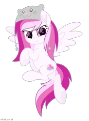 Size: 5192x7106 | Tagged: safe, artist:suramii, derpibooru import, oc, oc:comfy dove, pegasus, pony, absurd resolution, digital art, female, flying, hat, looking down, mare, movie accurate, simple background, solo, spread wings, transparent background, wings