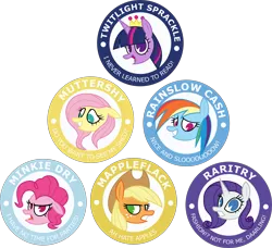 Size: 6569x6000 | Tagged: safe, artist:sollace, derpibooru import, applejack, fluttershy, pinkie pie, rainbow dash, rarity, twilight sparkle, alicorn, earth pony, pegasus, pony, unicorn, .mov, shed.mov, the maud couple, .svg available, absurd resolution, crown, darling, fluttershed, i never learned to read, jewelry, mane six, pacman eyes, regalia, reversed, simple background, transparent background, vector, wrong eye color