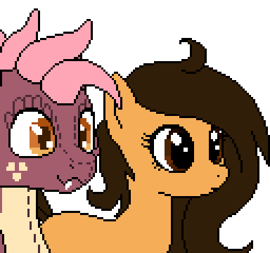 Size: 384x360 | Tagged: safe, artist:imreer, derpibooru import, oc, oc:little tweenframes, oc:rux, unofficial characters only, dragon, pony, animated, female, hug, little trucks, male, mare, oc x oc, pixel art, plushie, shipping, simple background, straight, surprise hug, transparent background