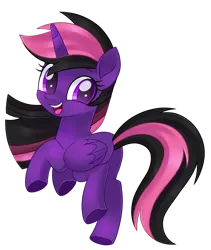 Size: 1024x1211 | Tagged: alicorn, alicorn oc, artist:prince-lionel, derpibooru import, jumping, movie accurate, oc, oc:misty shadows, rearing, safe, simple background, transparent background