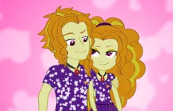 Size: 1024x660 | Tagged: safe, artist:jessiexie, derpibooru import, adagio dazzle, equestria girls, adagimoroso, allegro amoroso, equestria guys, female, male, r63 paradox, rule 63, self paradox, selfcest, shipping, straight