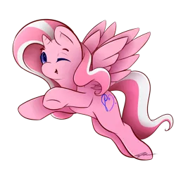 Size: 1024x1024 | Tagged: alicorn, artist:mindlesssketching, chibi, derpibooru import, female, mare, oc, oc:crystal melody, one eye closed, safe, simple background, solo, transparent background, wink