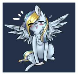 Size: 530x513 | Tagged: safe, artist:pinkdolphin147, derpibooru import, oc, oc:cherryfly smile, pegasus, pony, female, knife, mare, sitting, solo, tongue out