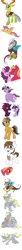 Size: 800x9000 | Tagged: safe, artist:celestial-rainstorm, derpibooru import, big macintosh, crackle pop, derpy hooves, dinky hooves, discord, fizzlepop berrytwist, pipsqueak, quibble pants, scootaloo, sugar belle, tempest shadow, thorax, twilight sparkle, twilight sparkle (alicorn), alicorn, changedling, changeling, pony, broken horn, female, food, king thorax, kissing, male, muffin, scootaloo can fly, shipping, simple background, sketch, sketch dump, straight, sugarmac, white background, younger