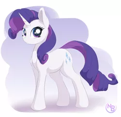 Size: 2300x2206 | Tagged: safe, artist:nevobaster, derpibooru import, rarity, pony, unicorn, abstract background, cute, female, looking at you, makeup, mare, raribetes, smiling, solo, story included