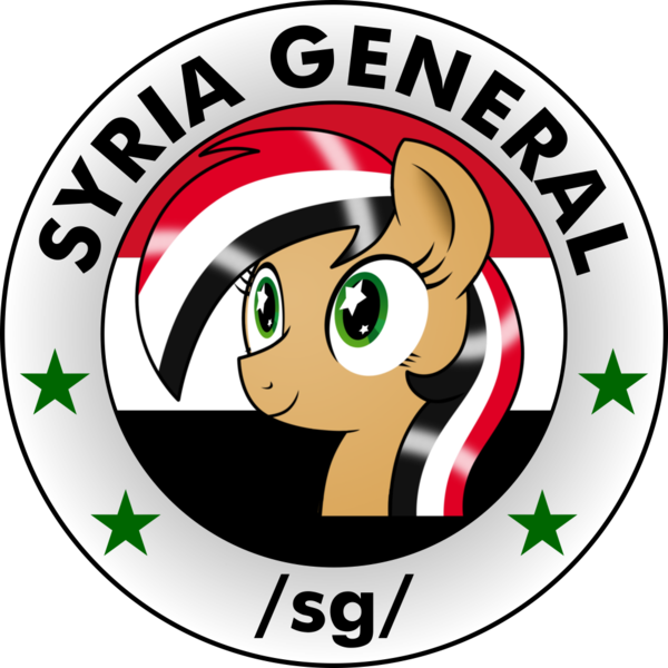 Size: 1000x1000 | Tagged: safe, artist:pananovich, derpibooru import, oc, oc:syriana, earth pony, pony, /mlpol/, insignia, syria general, syriana, vector