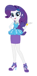 Size: 353x719 | Tagged: safe, artist:amethystmajesty25, derpibooru import, rarity, equestria girls, equestria girls series, bracelet, clothes, cute, dress, hand on butt, high heels, jewelry, looking at you, open mouth, raribetes, shoes, simple background, solo, transparent background