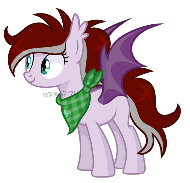 Size: 1024x983 | Tagged: safe, artist:sapiira, derpibooru import, oc, oc:scarlet moon, bat pony, pony, female, mare, simple background, solo, transparent background