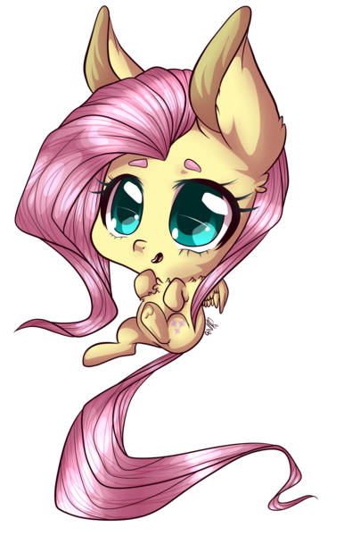 Size: 3219x5000 | Tagged: safe, artist:siena1923, derpibooru import, fluttershy, pegasus, pony, chest fluff, chibi, female, mare, open mouth, simple background, solo, spread wings, transparent background, wings