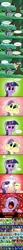 Size: 1654x18289 | Tagged: safe, artist:doublewbrothers, derpibooru import, fluttershy, twilight sparkle, twilight sparkle (alicorn), oc, alicorn, bee, flash bee, pony, a health of information, comic, dialogue, nicolas cage, not the bees, patreon, patreon logo, puffy cheeks, speech bubble, the wicker man