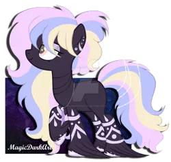 Size: 1024x971 | Tagged: safe, artist:magicdarkart, derpibooru import, oc, oc:octavia, unofficial characters only, earth pony, pony, female, mare, simple background, solo, transparent background, unshorn fetlocks, watermark