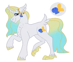 Size: 1425x1210 | Tagged: safe, artist:unicorn-mutual, derpibooru import, oc, unofficial characters only, pony, unicorn, curved horn, male, offspring, parent:prince blueblood, parent:princess skystar, simple background, solo, stallion, transparent background