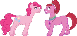 Size: 1460x688 | Tagged: safe, artist:jezendar, derpibooru import, pacific glow, pinkie pie, pony, simple background, transparent background