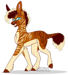 Size: 1036x1137 | Tagged: safe, artist:wolfs42, derpibooru import, oc, oc:ace, unofficial characters only, pony, quagga, simple background, solo, transparent background