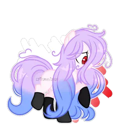 Size: 1200x1200 | Tagged: safe, artist:sapiira, derpibooru import, oc, oc:kuro, earth pony, pony, clothes, female, mare, simple background, socks, solo, transparent background