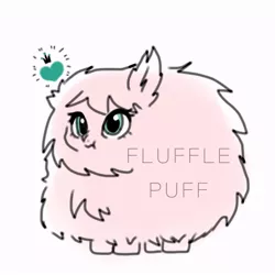 Size: 768x768 | Tagged: safe, artist:zoomiso, derpibooru import, oc, oc:fluffle puff, unofficial characters only, earth pony, pony, :t, crown, cute, female, flufflebetes, heart, implied chrysalis, jewelry, looking at you, mare, ocbetes, regalia, scrunchy face, simple background, solo, text, white background