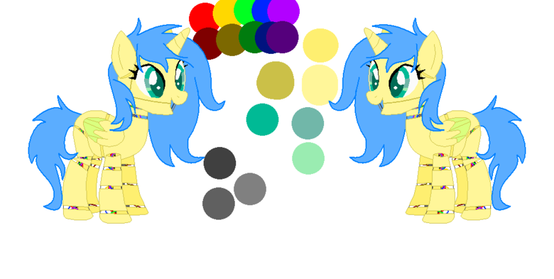 Size: 1026x518 | Tagged: safe, artist:westrail642fan, derpibooru import, oc, oc:crystal sky, unofficial characters only, alicorn, pony, robot, rise and fall, alicorn oc, animatronic, horn, reference sheet, spring-lock, spring-lock animatronic, wings