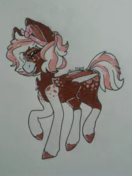 Size: 1836x2448 | Tagged: safe, artist:person8149, derpibooru import, oc, oc:sweetheart, pegasus, pony, female, mare, solo, traditional art