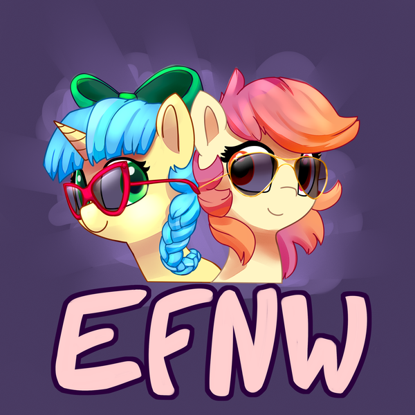 Size: 3000x3000 | Tagged: safe, artist:lilfunkman, derpibooru import, oc, oc:ducky ink, oc:taco horse, unofficial characters only, pony, everfree northwest, sunglasses