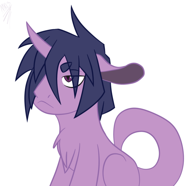 Size: 1408x1370 | Tagged: safe, artist:moonakart13, artist:moonaknight13, derpibooru import, twilight sparkle, oc, oc:twilight night, pony, chest fluff, child, colt, floppy ears, grumpy, male, reptile tail, simple background, tail, transparent background