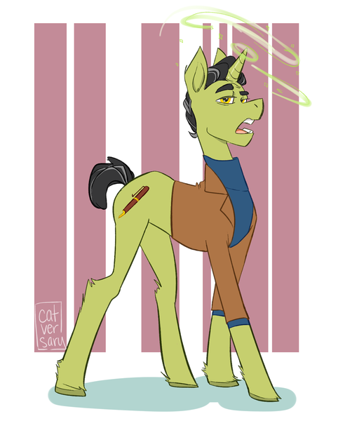 Size: 1280x1592 | Tagged: safe, artist:catversary, derpibooru import, ponified, pony, crossover, trollhunters, tumblr, walter strickler