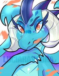 Size: 600x774 | Tagged: artist:rayadra, derpibooru import, dragon, dragoness, female, fire, princess ember, safe, signature, solo