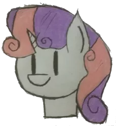 Size: 1411x1542 | Tagged: safe, artist:antique1899, derpibooru import, sweetie belle, pony, unicorn, bust, cute, female, filly, simple background, solo, traditional art, transparent background