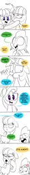 Size: 500x2814 | Tagged: safe, artist:emositecc, derpibooru import, rainbow dash, shady, spike, twilight sparkle, twilight sparkle (alicorn), alicorn, dragon, earth pony, pegasus, pony, comic:sparkle, alternate eye color, alternate hairstyle, alternate universe, comic, monochrome, text