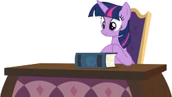 Size: 7680x4320 | Tagged: safe, alternate version, artist:caliazian, derpibooru import, twilight sparkle, twilight sparkle (alicorn), alicorn, pony, absurd resolution, book, cute, desk, eea rulebook, female, principal, simple background, solo, transparent background, twiabetes