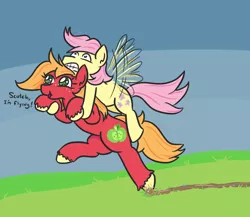 Size: 760x660 | Tagged: safe, artist:jargon scott, derpibooru import, big macintosh, fluttershy, earth pony, pegasus, pony, adorascotch, adorkable, butterreina, butterscotch, cute, diabetes, diabetes intensifies, dialogue, dork, female, fluttermac, flying, macabetes, macareina, male, rule 63, rule63betes, shipping, straight